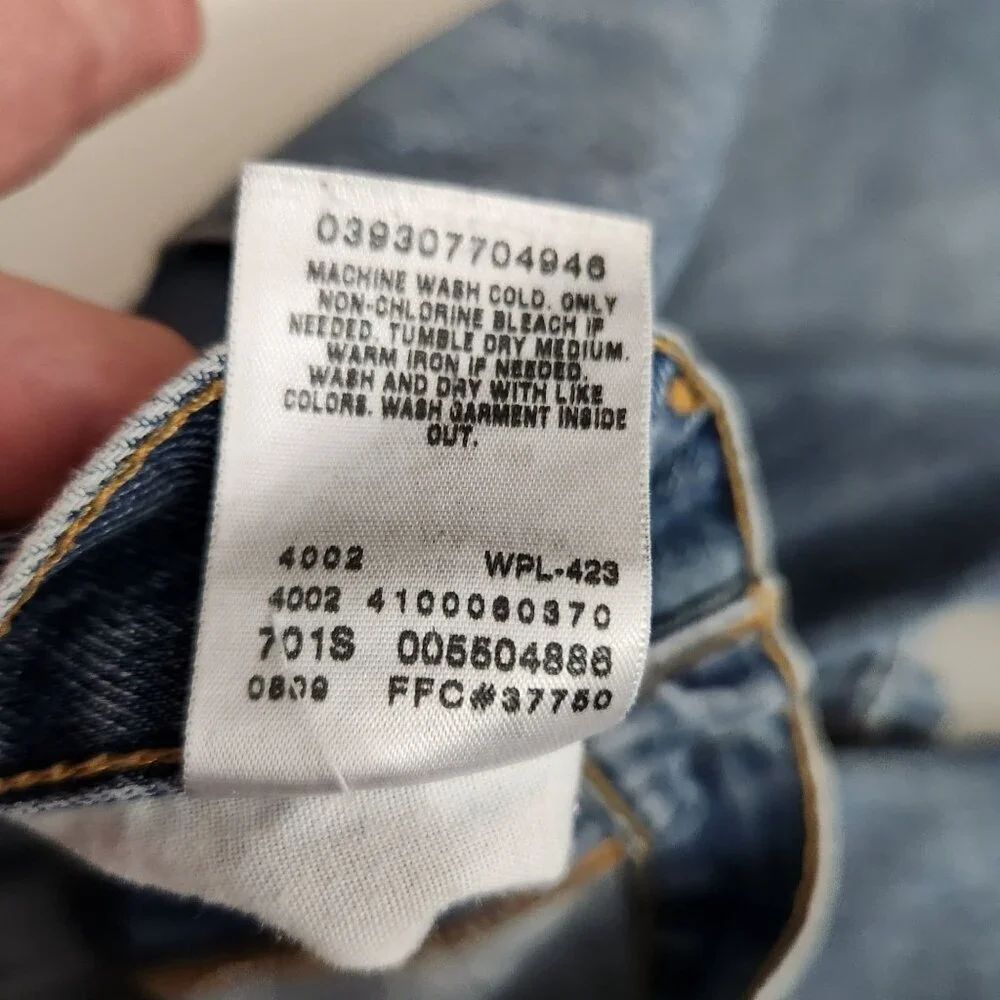 Levis 550 Relaxed Fit Mens Jeans W36 L31 Mid-Wash Blue Denim Straight Leg Pre-Ow